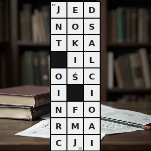 Rozwiązanie krzyżówki: najmniejsza ilość informacji potrzebna do określenia który z n różnych stanów przyjął układ będący podstawą danego systemu mierzenia ilości informacji jednostka którą specjaliści posługują się w o - jednostka ilości informacji | hasła, synonimy i podpowiedzi Hasło krzyżówkowe najmniejsza ilość informacji potrzebna do określenia który z n różnych stanów przyjął układ będący podstawą danego systemu mierzenia ilości informacji jednostka którą specjaliści posługują się w o - jednostka ilości informacji – rozwiązanie, synonimy, podpowiedzi i definicje krzyżówkowe